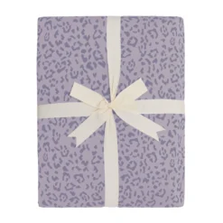 Adult Quilted Blanket In Taro Leopard 2.5