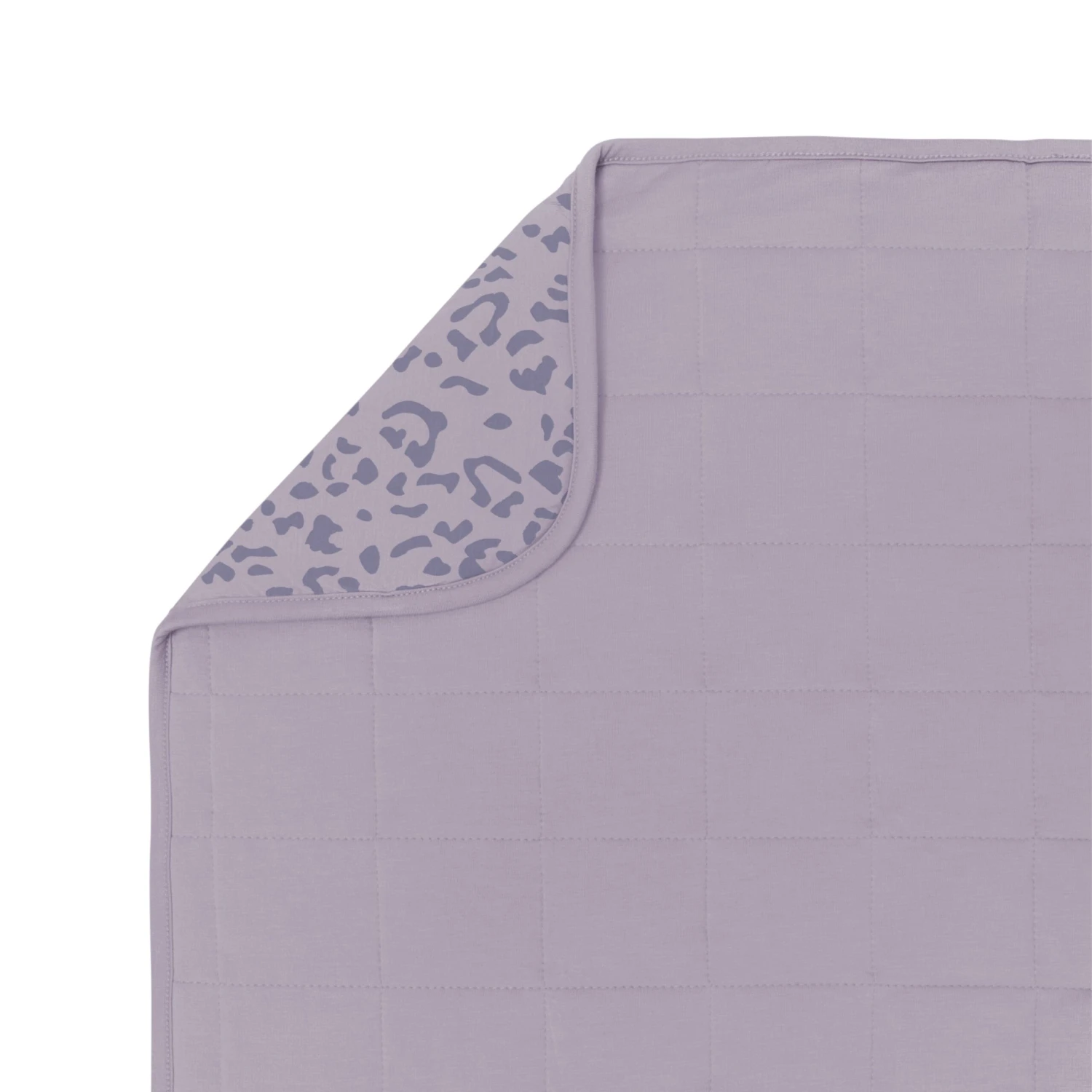 Adult Quilted Blanket In Taro Leopard 2.5 2 Adult Quilted Blanket In Taro Leopard 2.5 - Image 2