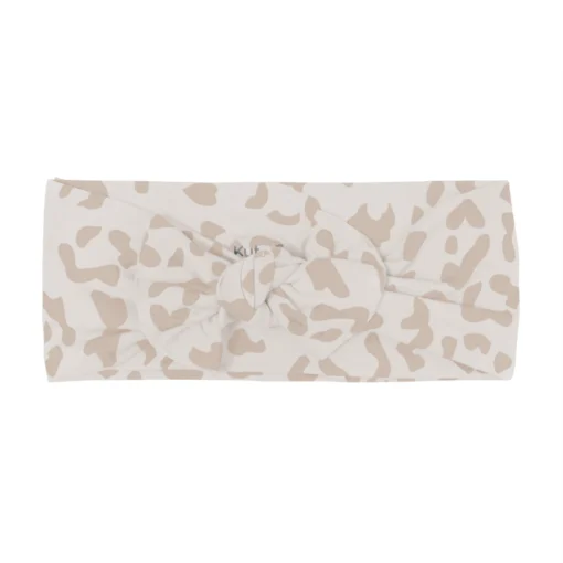 Bow In Oat Leopard -Kyte Baby Shop kyte baby baby bows bow in oat leopard 32325752651887 scaled