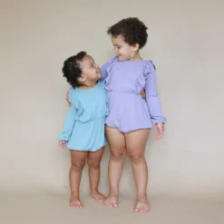 Bamboo Jersey Long Sleeve Bubble Romper In Glacier -Kyte Baby Shop kyte baby bamboo jersey long sleeve bubble romper bamboo jersey long sleeve bubble romper in glacier 32602170130543 scaled