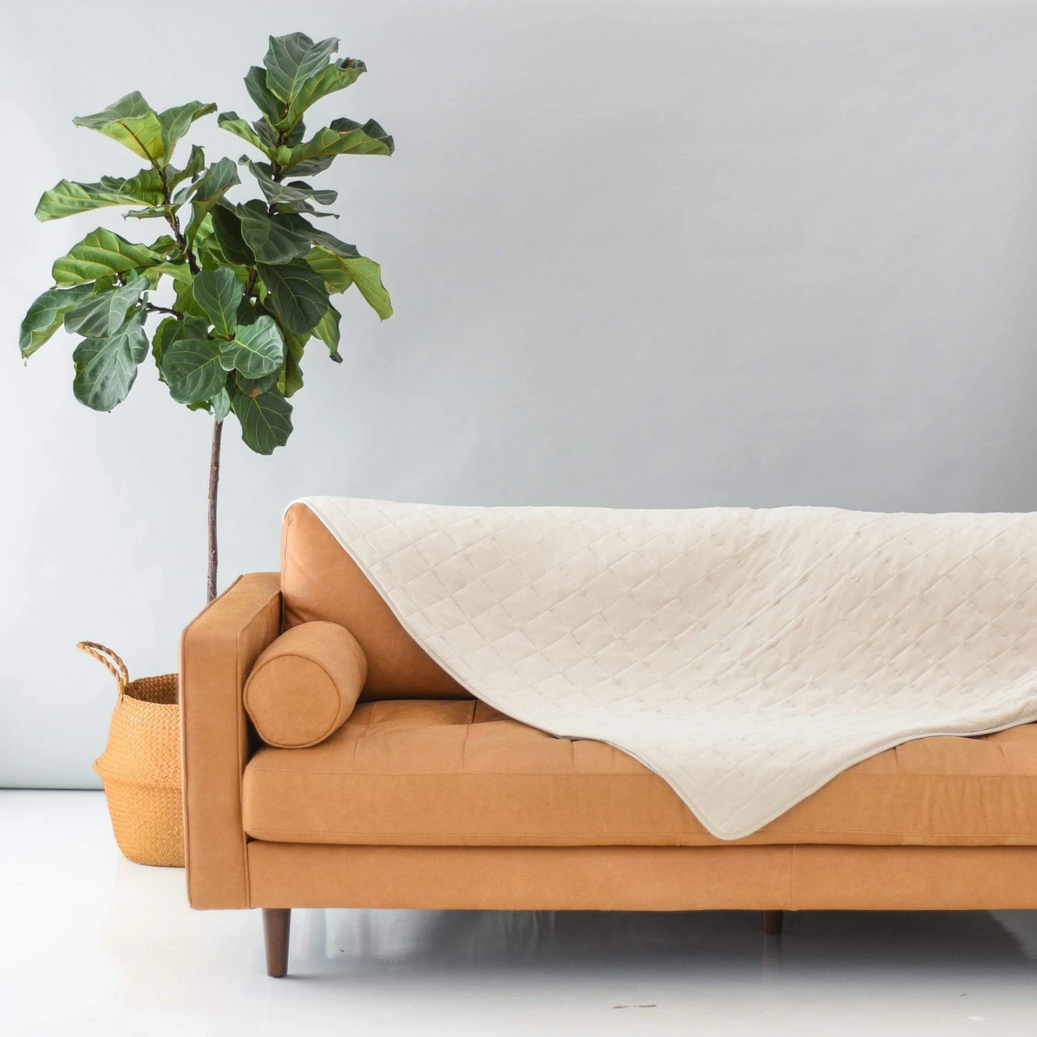 Adult Quilted Blanket In Oat 2.5 2 Adult Quilted Blanket In Oat 2.5 - Image 2