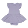 Twirl Bodysuit Dress In Taro
