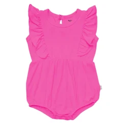 Bubble Romper In Raspberry