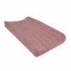 Change Pad Cover In Dusty Rose Herringbone