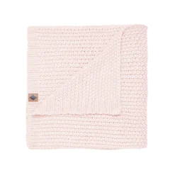 Chunky Knit Baby Blanket In Blush