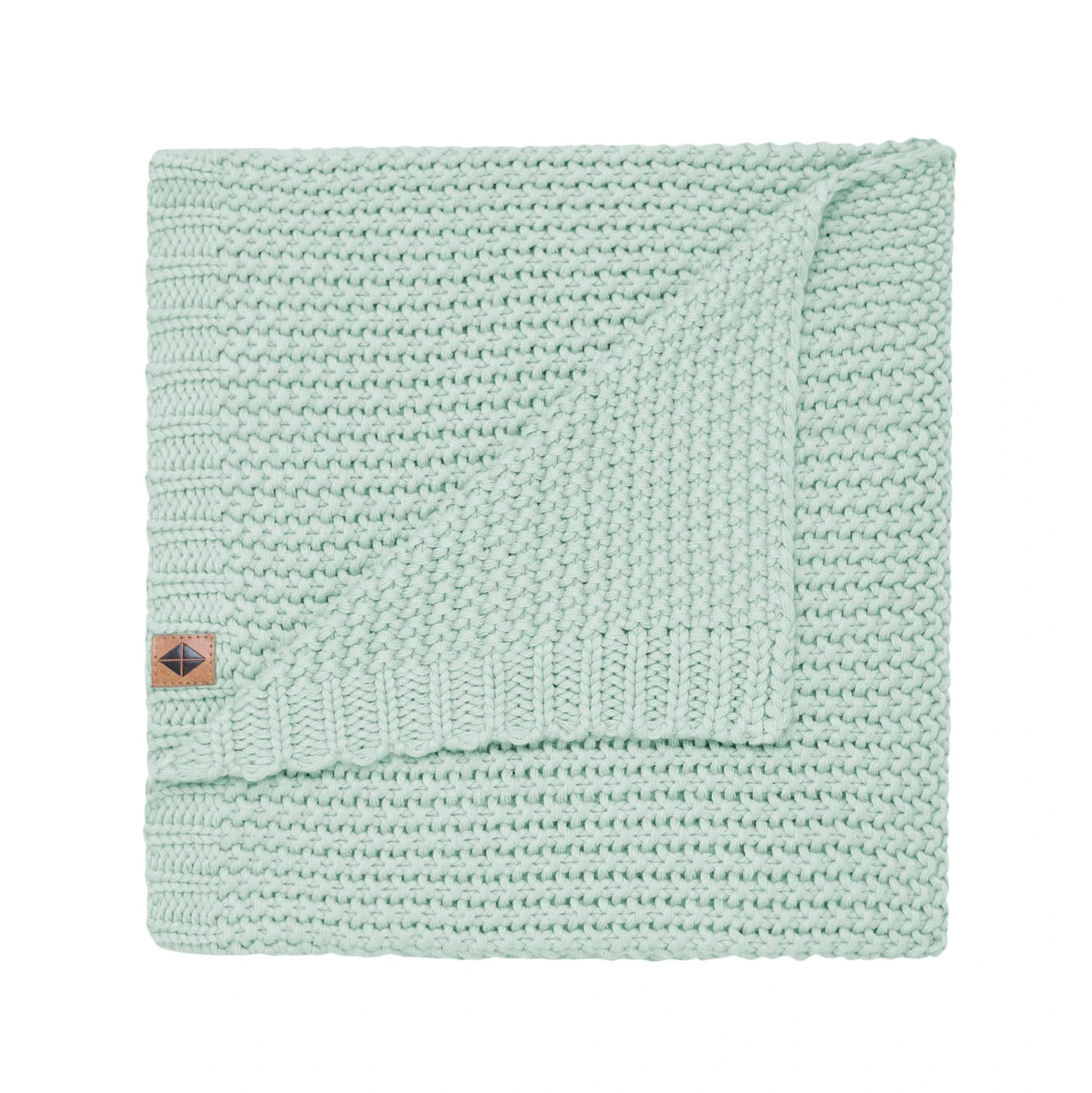 Chunky Knit Baby Blanket In Sage 1 Chunky Knit Baby Blanket In Sage