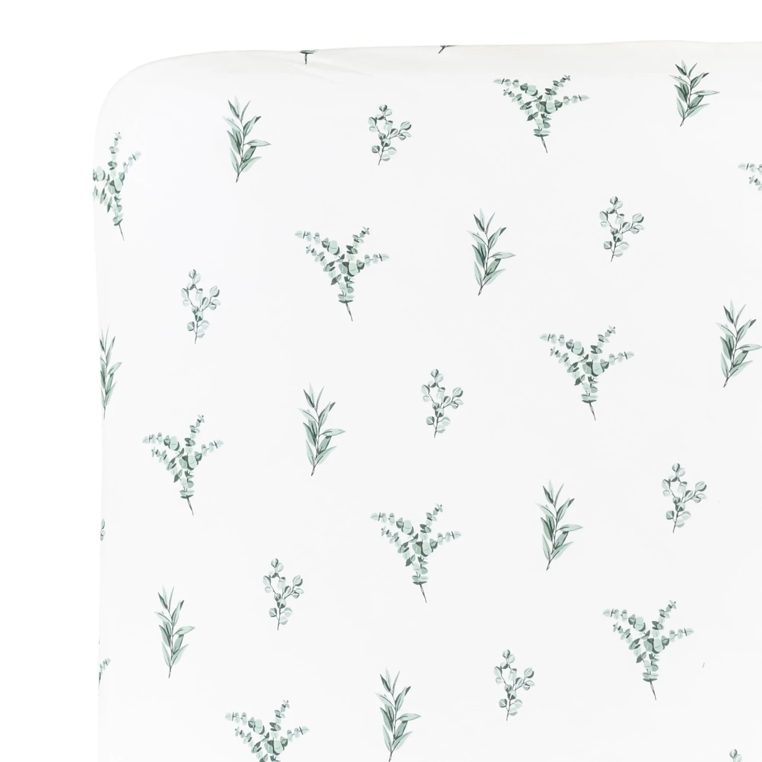 Crib Sheet In Eucalyptus 2 Crib Sheet In Eucalyptus - Image 2