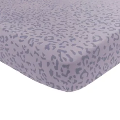 Crib Sheet In Taro Leopard