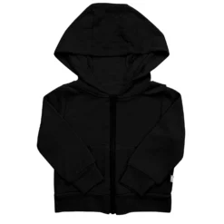 Bamboo Jersey Hooded Jacket In Midnight
