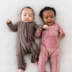 Longall In Dusty Rose Herringbone -Kyte Baby Shop kyte baby long alls longall in dusty rose herringbone 32720686088303 scaled