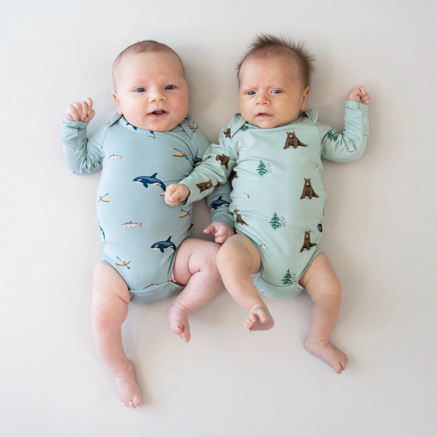 Long Sleeve Bodysuit In Coastline 3 Long Sleeve Bodysuit In Coastline - Image 3