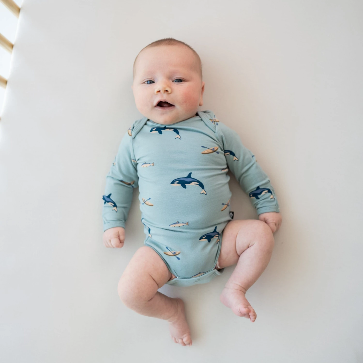 Long Sleeve Bodysuit In Coastline 2 Long Sleeve Bodysuit In Coastline - Image 2