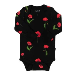 Long Sleeve Bodysuit In Midnight Poppies 9 Long Sleeve Bodysuit In Midnight Poppies -Kyte Baby Shop kyte baby long sleeve bodysuits long sleeve bodysuit in midnight poppies 32531768868975 scaled