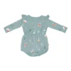 Long Sleeve Bubble Romper In Alpine Village
