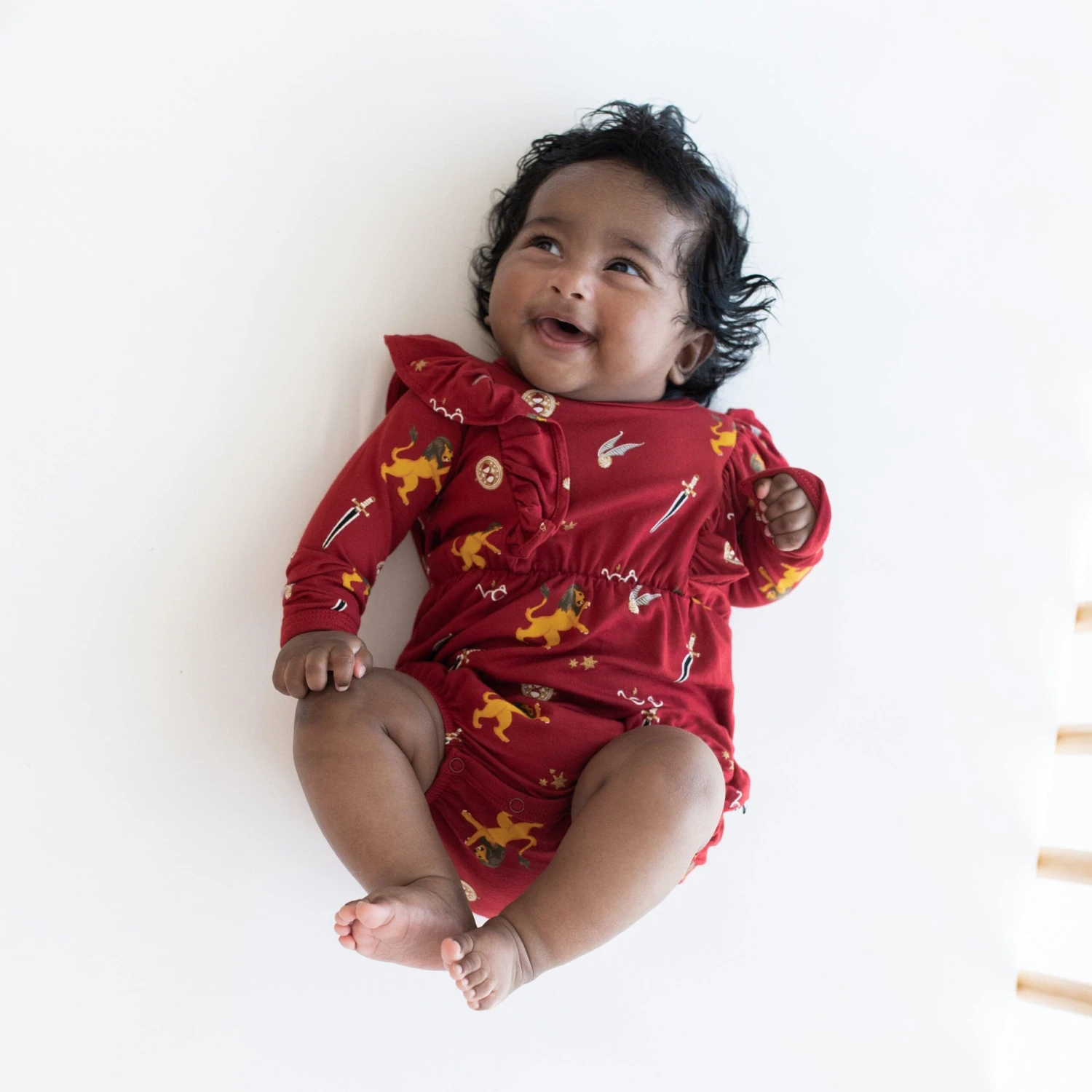 Long Sleeve Bubble Romper In Gryffindor™ 3 Long Sleeve Bubble Romper In Gryffindor™ - Image 3