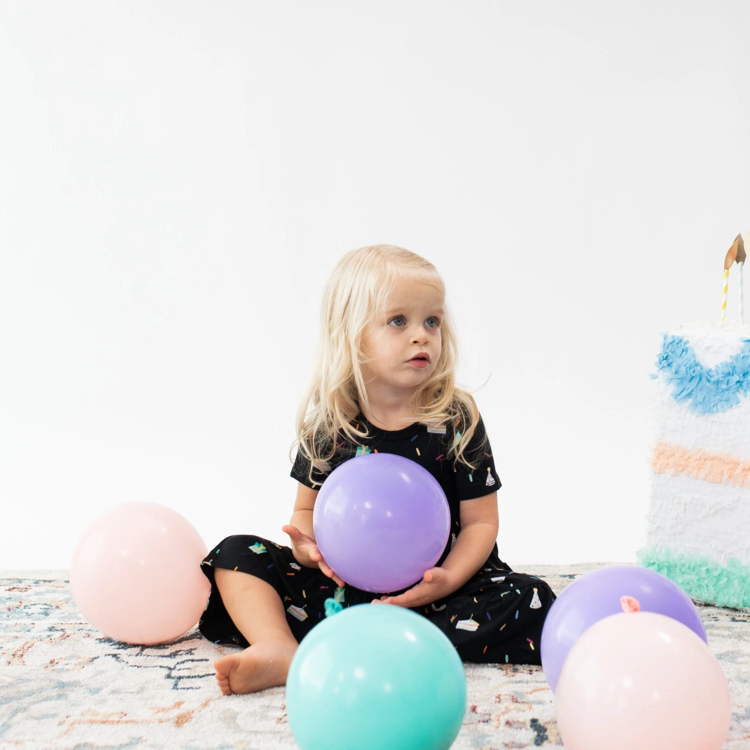 Short Sleeve Tiered Dress In Midnight Party 4 Short Sleeve Tiered Dress In Midnight Party - Image 4