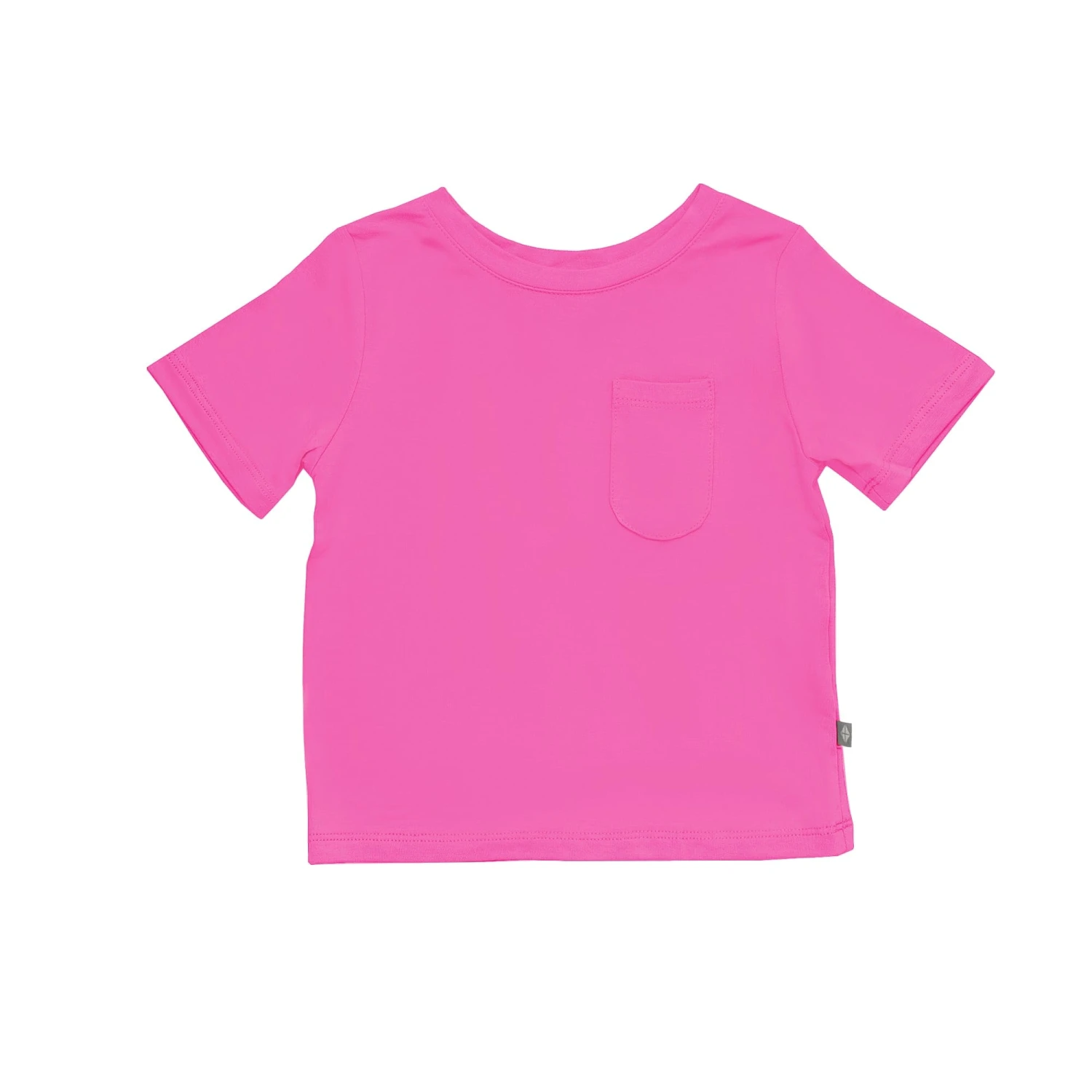 Toddler Crew Neck Tee In Raspberry 2 Toddler Crew Neck Tee In Raspberry - Image 2