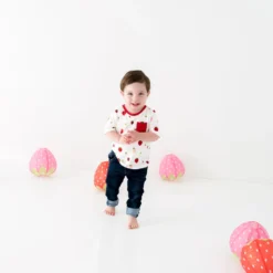 Toddler Crew Neck Tee In Strawberry