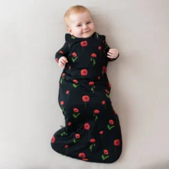 Sleep Bag In Midnight Poppies 2.5 -Kyte Baby Shop kyte baby sleep bag 2 5 tog sleep bag in midnight poppies 2 5 32550110330991 scaled