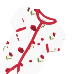 Footie In Cloud Poppies 9 Footie In Cloud Poppies -Kyte Baby Shop kyte baby snap footies footie in cloud poppies 32531760644207 scaled