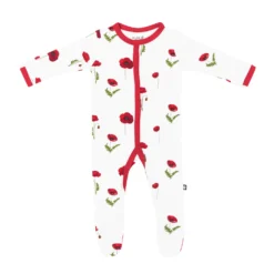 Footie In Cloud Poppies