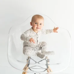 Footie In Oat Leopard 6 Footie In Oat Leopard -Kyte Baby Shop kyte baby snap footies footie in oat leopard 32329612853359 scaled