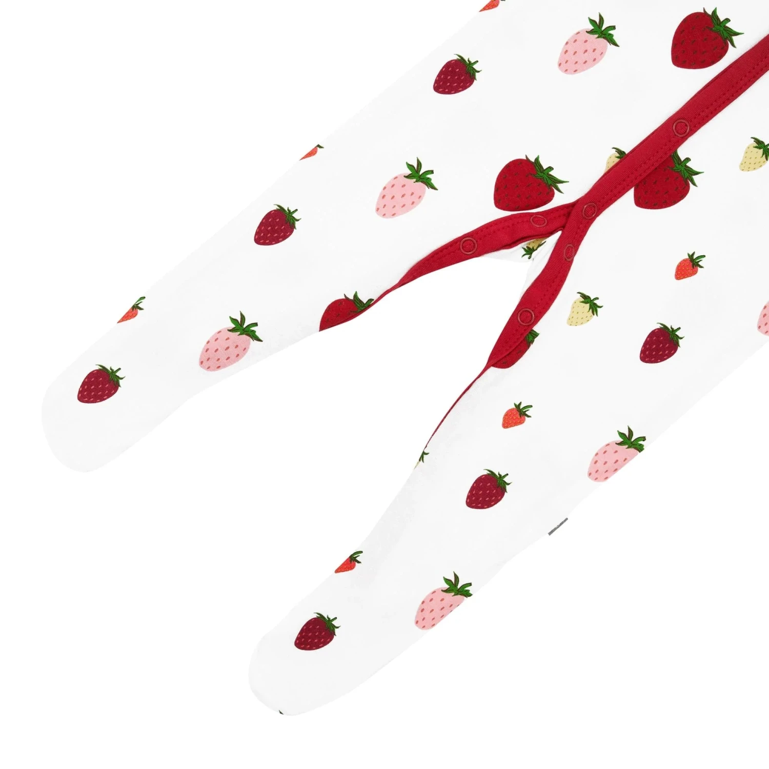 Footie In Strawberry 7 Footie In Strawberry - Image 7