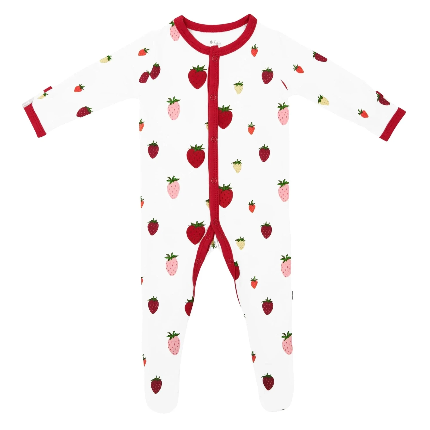 Footie In Strawberry 1 Footie In Strawberry