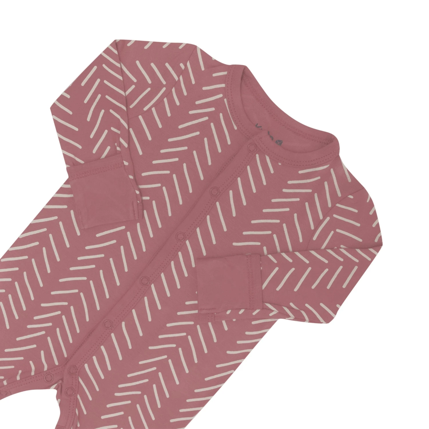 Romper In Dusty Rose Herringbone 4 Romper In Dusty Rose Herringbone - Image 4