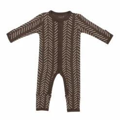Romper In Espresso Herringbone