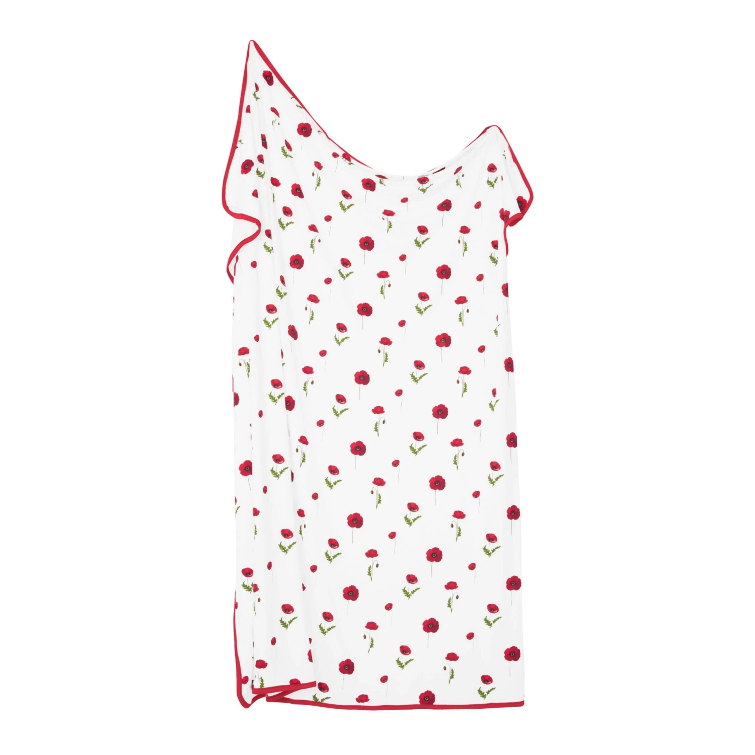 Swaddle Blanket In Cloud Poppies 1 Swaddle Blanket In Cloud Poppies