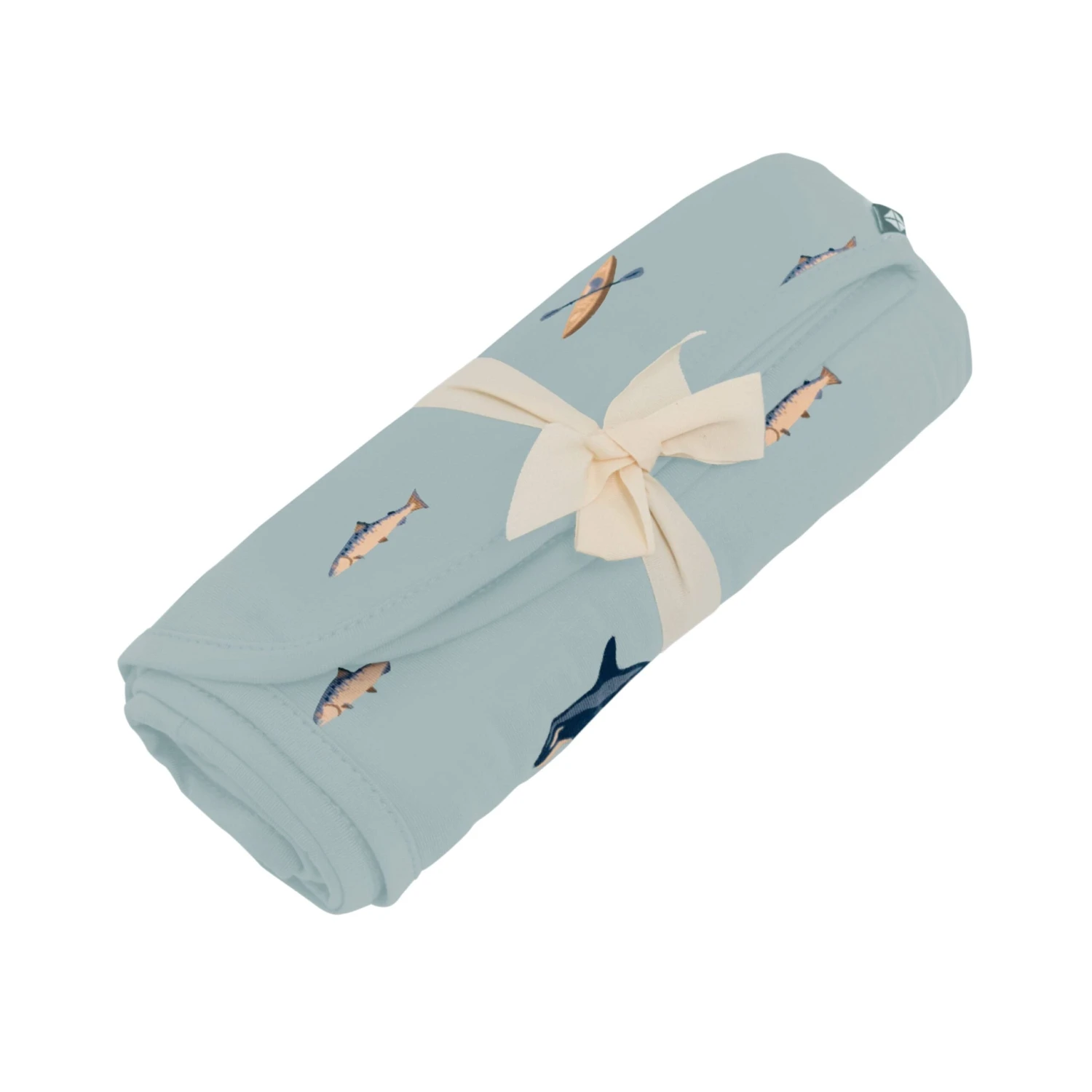 Swaddle Blanket In Coastline 2 Swaddle Blanket In Coastline - Image 2