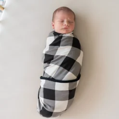 Swaddle Blanket In Midnight Plaid 7 Swaddle Blanket In Midnight Plaid -Kyte Baby Shop kyte baby swaddling blanket midnight plaid infant swaddle blanket in midnight plaid 32575641616495 scaled