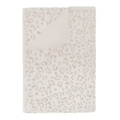 Toddler Blanket In Oat Leopard 1.0