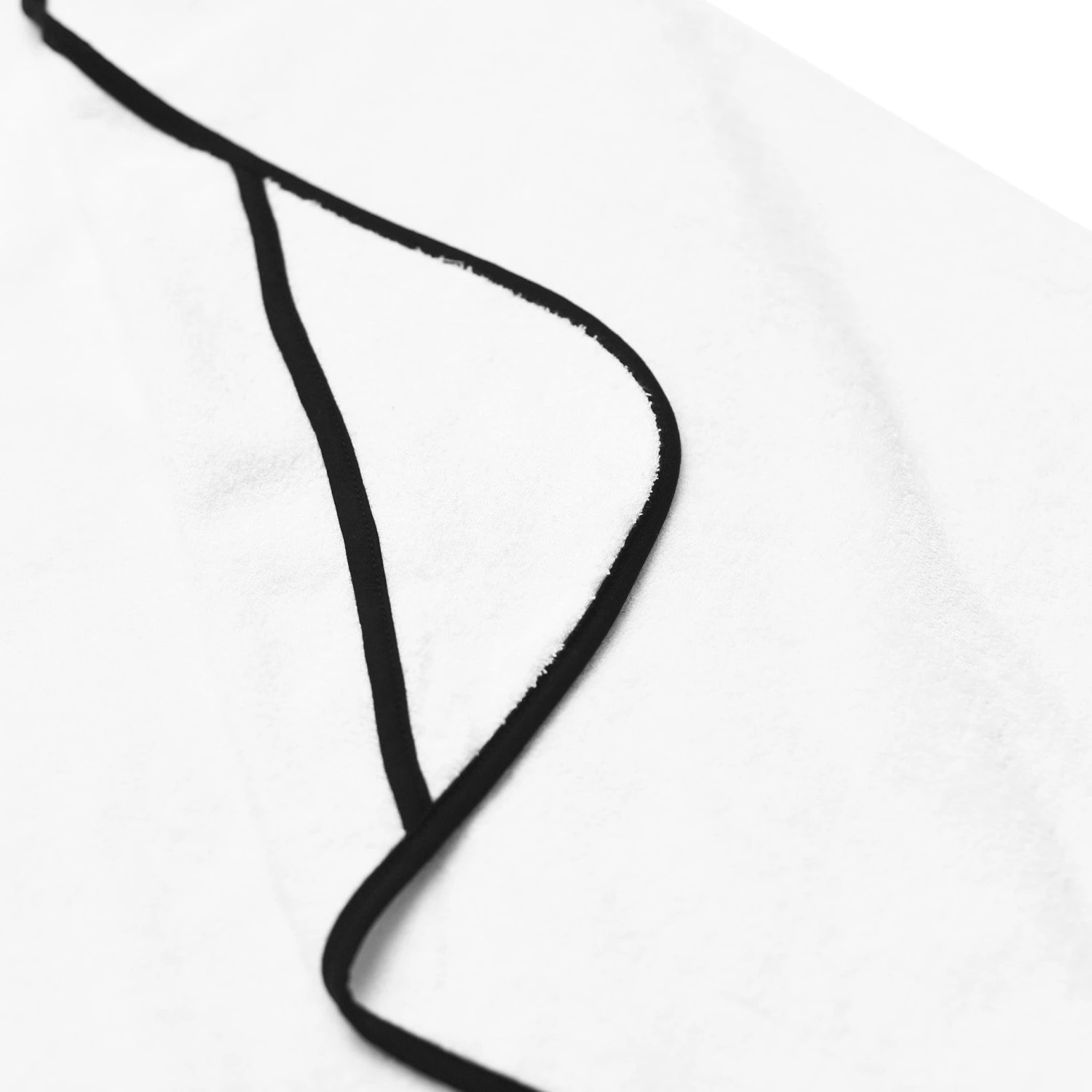 Toddler Hooded Bath Towel In Cloud With Midnight Trim 4 Toddler Hooded Bath Towel In Cloud With Midnight Trim - Image 4