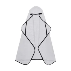 Toddler Hooded Bath Towel In Storm With Midnight Trim