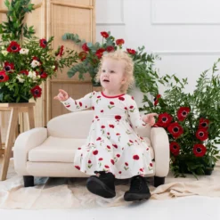 Long Sleeve Twirl Dress In Cloud Poppies -Kyte Baby Shop kyte baby toddler long sleeve twirl dress long sleeve twirl dress in cloud poppies 32550101844079 scaled