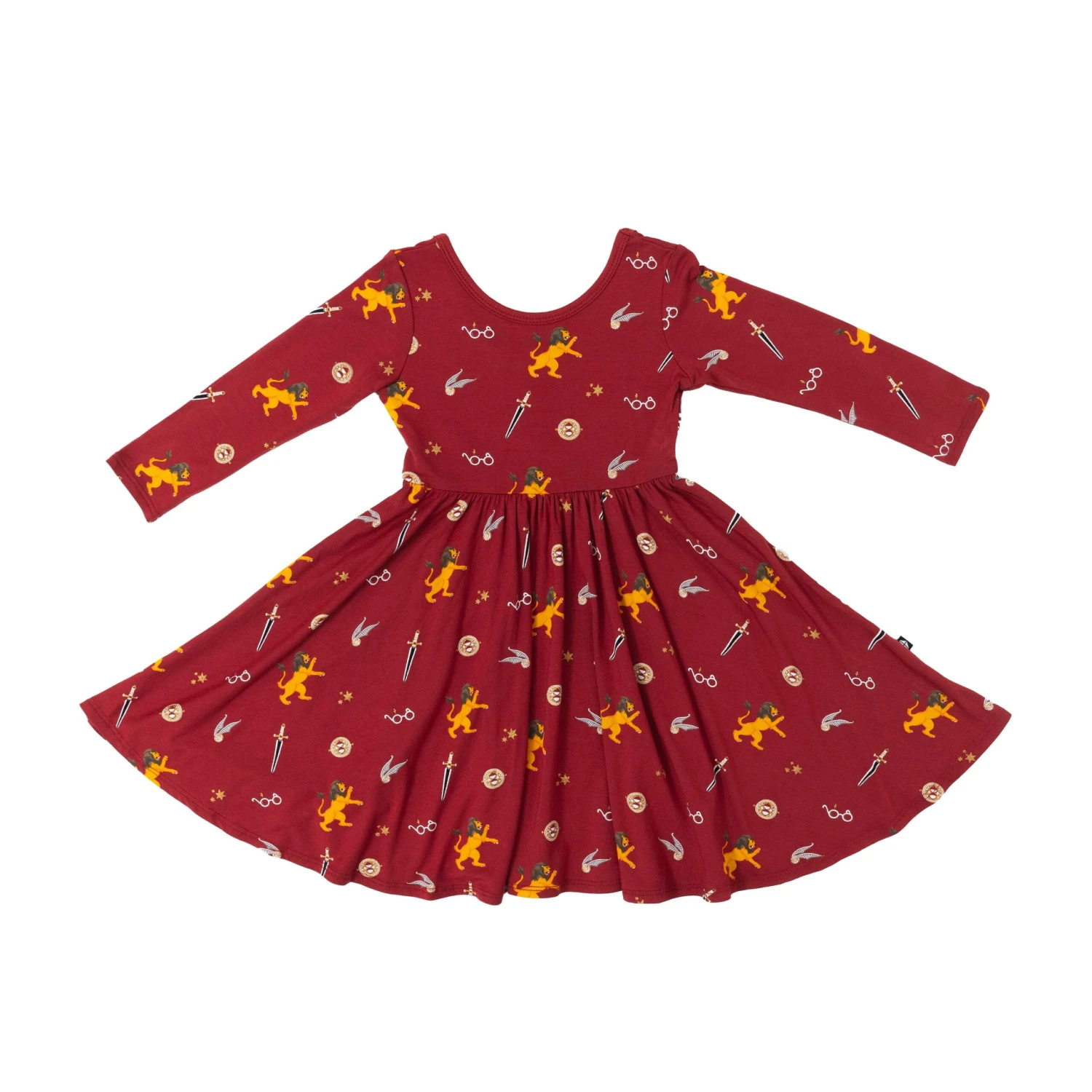 Long Sleeve Twirl Dress In Gryffindor™ 2 Long Sleeve Twirl Dress In Gryffindor™ - Image 2