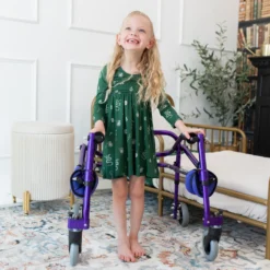 Long Sleeve Twirl Dress In Slytherin™