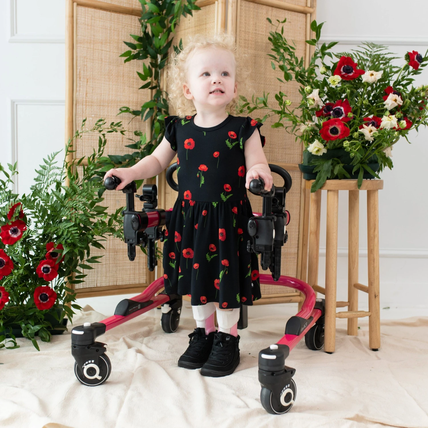 Pocket Dress In Midnight Poppies 1 Pocket Dress In Midnight Poppies