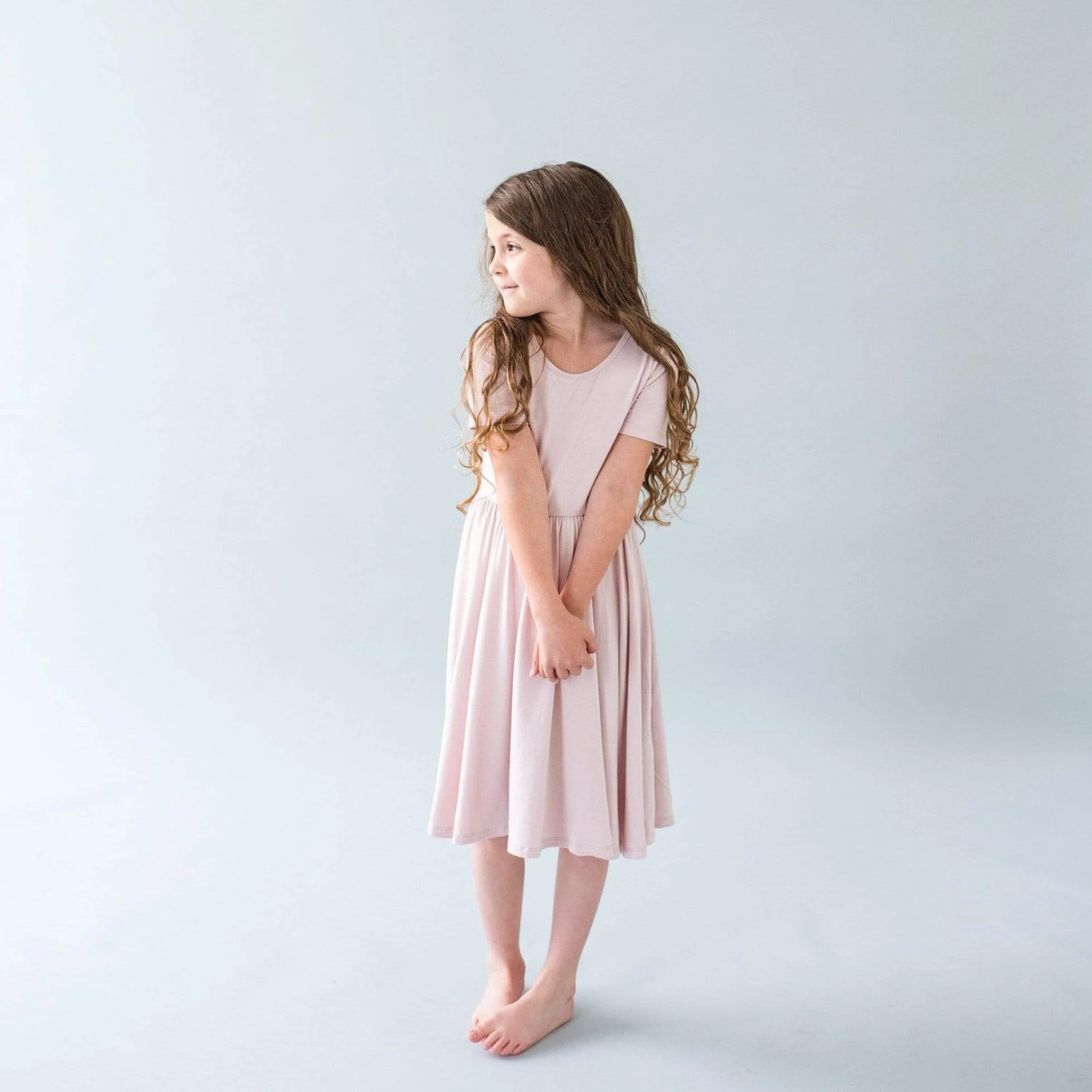 Twirl Dress In Blush 1 Twirl Dress In Blush