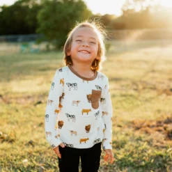 Long Sleeve Toddler Crew Neck Tee In Moo 7 Long Sleeve Toddler Crew Neck Tee In Moo -Kyte Baby Shop kyte baby toddler unisex tee long sleeve toddler unisex tee in moo 31452416770159