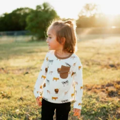 Long Sleeve Toddler Crew Neck Tee In Moo 6 Long Sleeve Toddler Crew Neck Tee In Moo -Kyte Baby Shop kyte baby toddler unisex tee long sleeve toddler unisex tee in moo 31452416835695