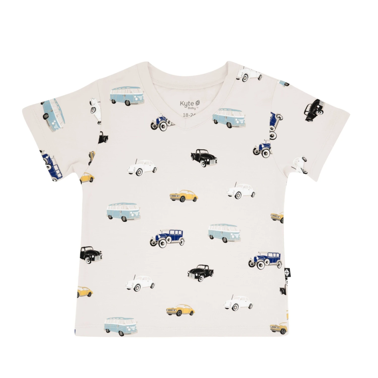 Toddler V-Neck Tee In Vintage Cars 2 Toddler V-Neck Tee In Vintage Cars - Image 2
