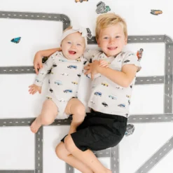 Toddler V-Neck Tee In Vintage Cars 7 Toddler V-Neck Tee In Vintage Cars -Kyte Baby Shop kyte baby v neck toddler unisex tee toddler v neck tee in vintage cars 32562629738607 scaled