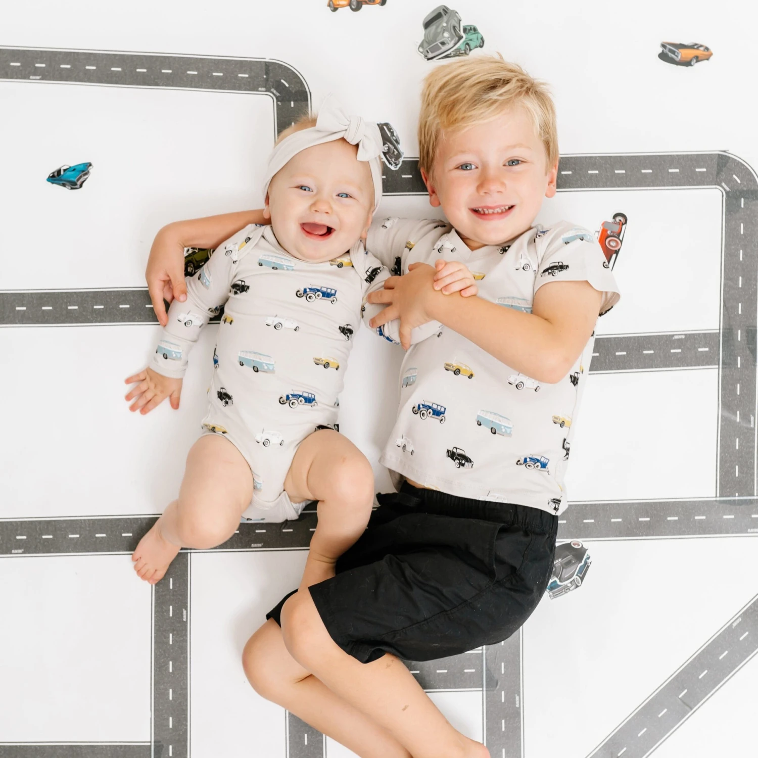 Toddler V-Neck Tee In Vintage Cars 4 Toddler V-Neck Tee In Vintage Cars - Image 4