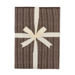 Youth Blanket In Espresso Herringbone 2.5