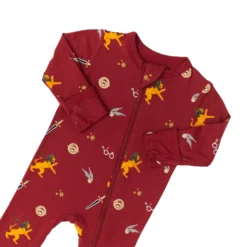 Zippered Footie In Gryffindor™ 11 Zippered Footie In Gryffindor™ -Kyte Baby Shop kyte baby zippered footies zippered footie in gryffindor 32475964145775 scaled