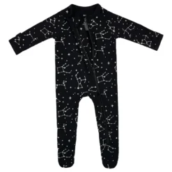 Zippered Footie In Midnight Constellation