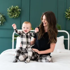 Zippered Footie In Midnight Plaid 8 Zippered Footie In Midnight Plaid -Kyte Baby Shop kyte baby zippered footies zippered footie in midnight plaid 32575672746095 scaled